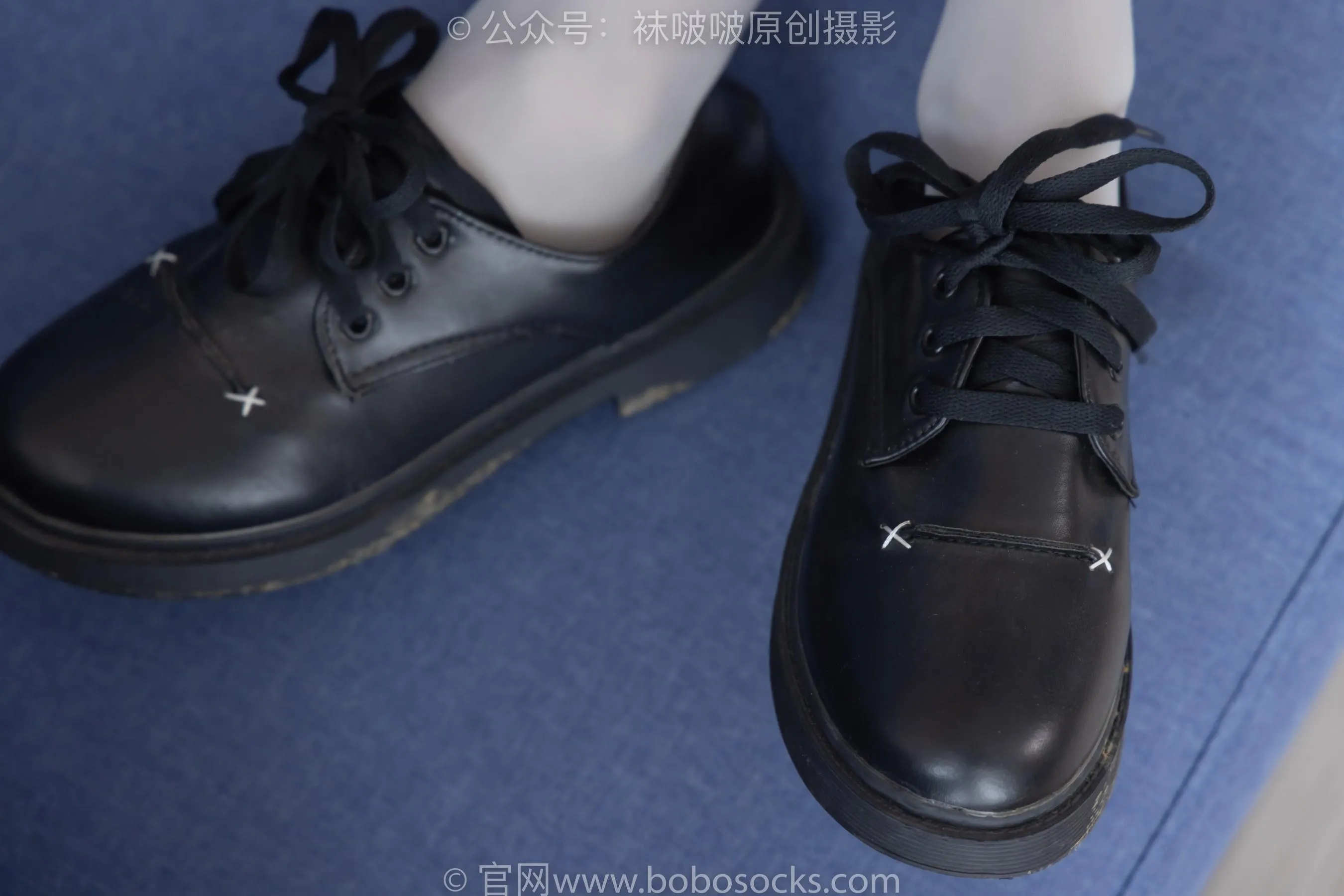 [BoBoSocks袜啵啵]NO.213 稚予-黑皮鞋、厚灰丝 [87P]插图5